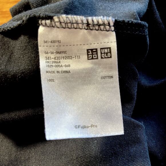 UT Uniqlo x Takashi Murakami x Doraemon T Shirt M Black Graphic Tee Casual Mens - Picture 7 of 8